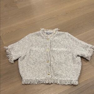 Excellent condition Jcrew Short Sleeve Sweater / Jacket in M